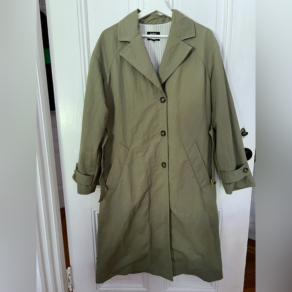 A.P.C. Water Repellent Trench Coat - Picture 2 of 10
